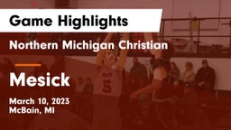 Northern Michigan Christian  vs Mesick  Game Highlights - March 10, 2023