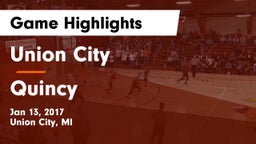 Union City  vs Quincy  Game Highlights - Jan 13, 2017