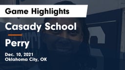 Casady School vs Perry  Game Highlights - Dec. 10, 2021