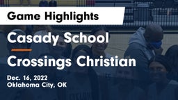 Casady School vs Crossings Christian  Game Highlights - Dec. 16, 2022