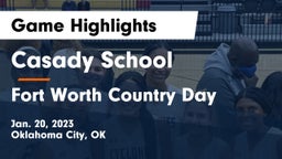 Casady School vs Fort Worth Country Day  Game Highlights - Jan. 20, 2023