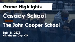 Casady School vs The John Cooper School Game Highlights - Feb. 11, 2023