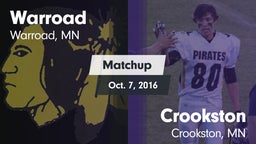 Matchup: Warroad  vs. Crookston  2016