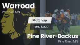 Matchup: Warroad  vs. Pine River-Backus  2017