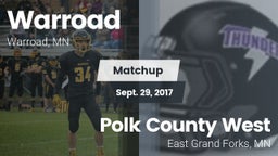 Matchup: Warroad  vs. Polk County West  2017