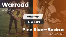 Matchup: Warroad  vs. Pine River-Backus  2018