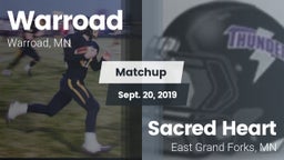 Matchup: Warroad  vs. Sacred Heart  2019