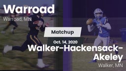 Matchup: Warroad  vs. Walker-Hackensack-Akeley  2020