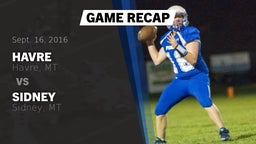 Recap: Havre  vs. Sidney  2016