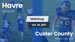 Matchup: Havre  vs. Custer County  2017