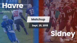 Matchup: Havre  vs. Sidney  2018