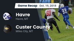 Recap: Havre  vs. Custer County  2018