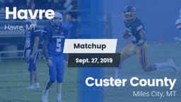 Matchup: Havre  vs. Custer County  2019