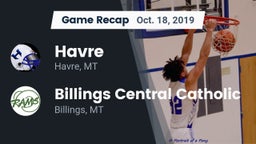 Recap: Havre  vs. Billings Central Catholic  2019