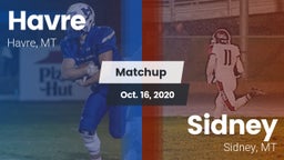 Matchup: Havre  vs. Sidney  2020