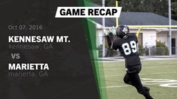 Recap: Kennesaw Mt.  vs. Marietta 2016