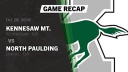 Recap: Kennesaw Mt.  vs. North Paulding  2016