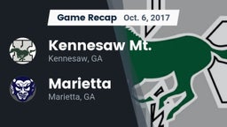 Recap: Kennesaw Mt.  vs. Marietta  2017