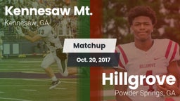 Matchup: Kennesaw Mt. High Sc vs. Hillgrove  2017