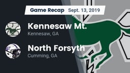 Recap: Kennesaw Mt.  vs. North Forsyth  2019