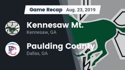 Recap: Kennesaw Mt.  vs. Paulding County  2019