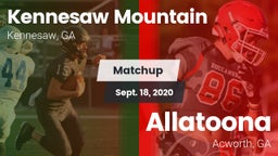 Matchup: Kennesaw Mt. High Sc vs. Allatoona  2020