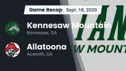 Recap: Kennesaw Mountain  vs. Allatoona  2020