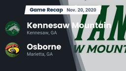Recap: Kennesaw Mountain  vs. Osborne  2020