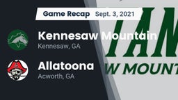 Recap: Kennesaw Mountain  vs. Allatoona  2021