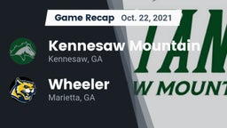 Recap: Kennesaw Mountain  vs. Wheeler  2021