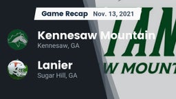 Recap: Kennesaw Mountain  vs. Lanier  2021