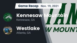 Recap: Kennesaw Mountain  vs. Westlake  2021