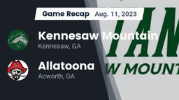 Recap: Kennesaw Mountain  vs. Allatoona  2023