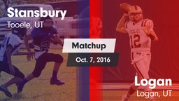 Matchup: Stansbury High vs. Logan  2016