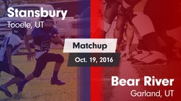 Matchup: Stansbury High vs. Bear River  2016