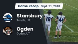 Recap: Stansbury  vs. Ogden  2018