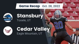 Recap: Stansbury  vs. Cedar Valley  2022