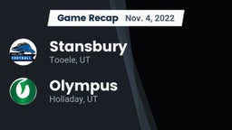 Recap: Stansbury  vs. Olympus  2022