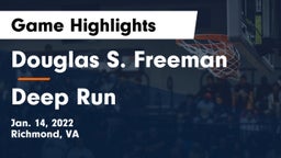 Douglas S. Freeman  vs Deep Run  Game Highlights - Jan. 14, 2022