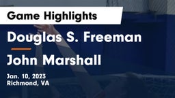 Douglas S. Freeman  vs John Marshall  Game Highlights - Jan. 10, 2023