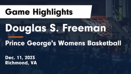Douglas S. Freeman  vs Prince George's Womens Basketball Game Highlights - Dec. 11, 2023