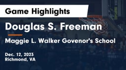 Douglas S. Freeman  vs Maggie L. Walker Govenor's School Game Highlights - Dec. 12, 2023