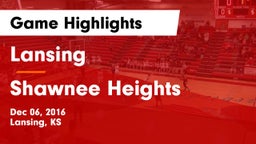 Lansing  vs Shawnee Heights  Game Highlights - Dec 06, 2016