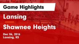 Lansing  vs Shawnee Heights  Game Highlights - Dec 06, 2016