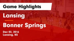 Lansing  vs Bonner Springs  Game Highlights - Dec 02, 2016