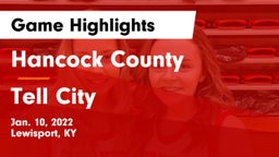 Hancock County  vs Tell City  Game Highlights - Jan. 10, 2022