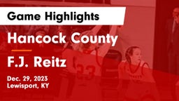 Hancock County  vs F.J. Reitz  Game Highlights - Dec. 29, 2023