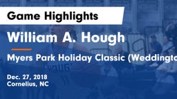 William A. Hough  vs Myers Park Holiday Classic (Weddington) Game Highlights - Dec. 27, 2018