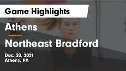 Athens  vs Northeast Bradford  Game Highlights - Dec. 20, 2021