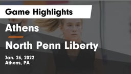 Athens  vs North Penn Liberty  Game Highlights - Jan. 26, 2022